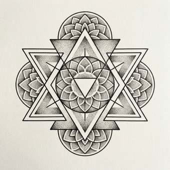Geometric tattoo style